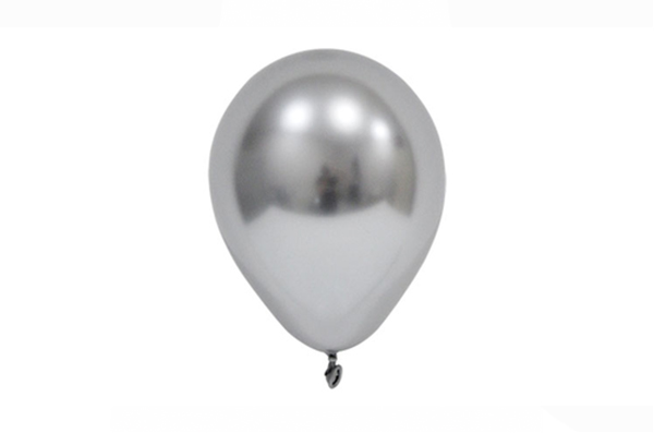 12inc Gümüş Krom Balon