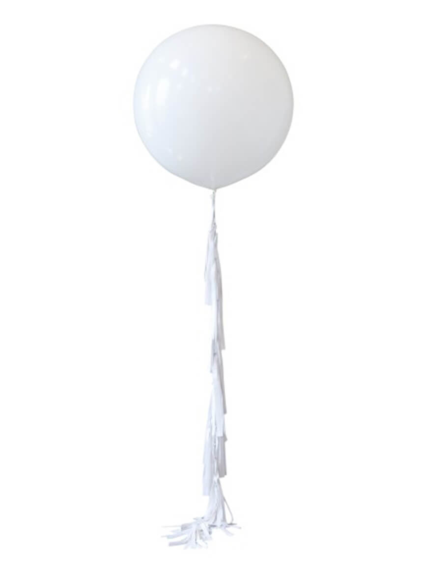 27inc Beyaz Jumbo Balon